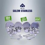 SAIL Salem Stainless 20 Pcs Tope Dinner Set