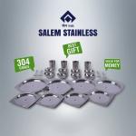 SAIL Salem Stainless 24 Pcs Saga Dinner Set