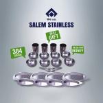 SAIL Salem Stainless 24 Pcs Symphony Dinner Set