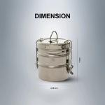 SAIL Salem Stainless 3 Layer Lunch Box