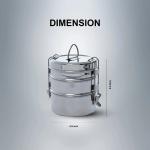 SAIL Salem Stainless 3 Layer Lunch Box