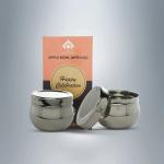 SAIL Apple Bowl With Lid (Sangam Spice Pot) Set of 2