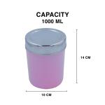 SAIL 2 Pcs Coloured Storage Set (1000ml – Sandal & Light Pink)
