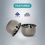 SAIL Salem Stainless Small Serving Bowl (Swagat Set) Set of 6